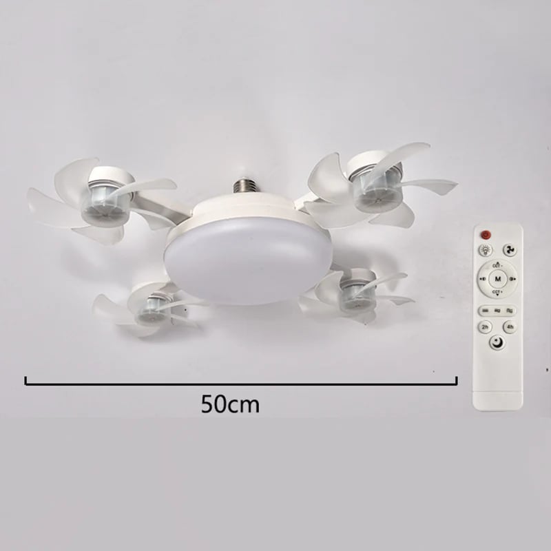 2âinâ1 Silent LED Fan with Remote Control, EnergyâSaving Cooling & Lighting Combo for Home Bedroom
