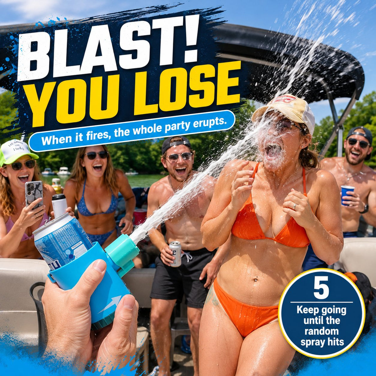 Party Can Roulette Drinking Game (Hydro-Blast Edition)