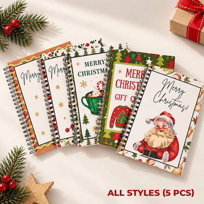 Christmas Gift Card Book – 12 Gift Card Pages & Personal Message Holder