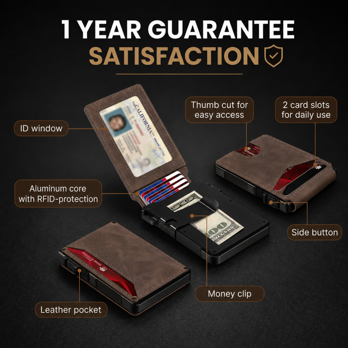 Minimalist Wallet - Maximum Capacity. Minimal Footprint.