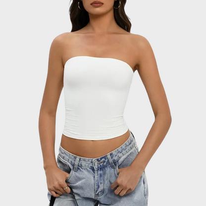 Women Sexy Tube Top Summer Going Out Double Lined Basic Tank Top