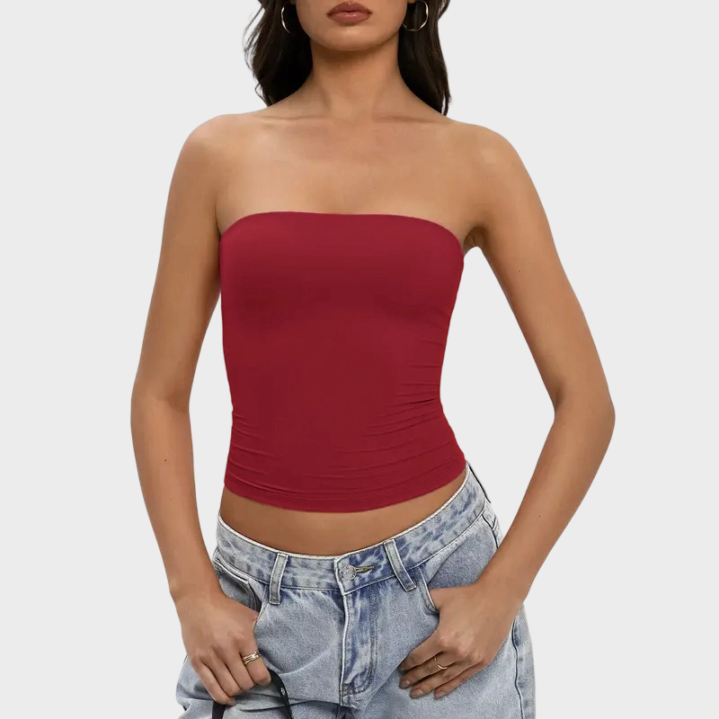 Women Sexy Tube Top Summer Going Out Double Lined Basic Tank Top