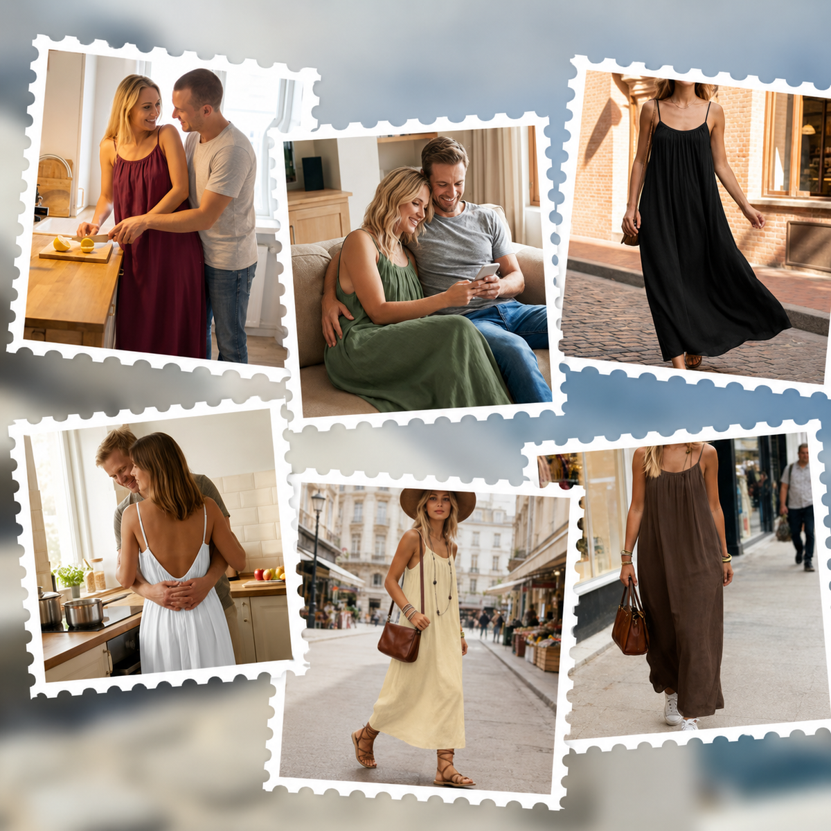 Solid Color Shirred Backless Spaghetti Strap Maxi Dress