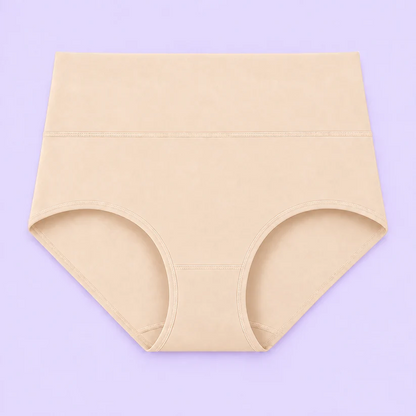 High-Waisted Full Coverage Cotton Briefs