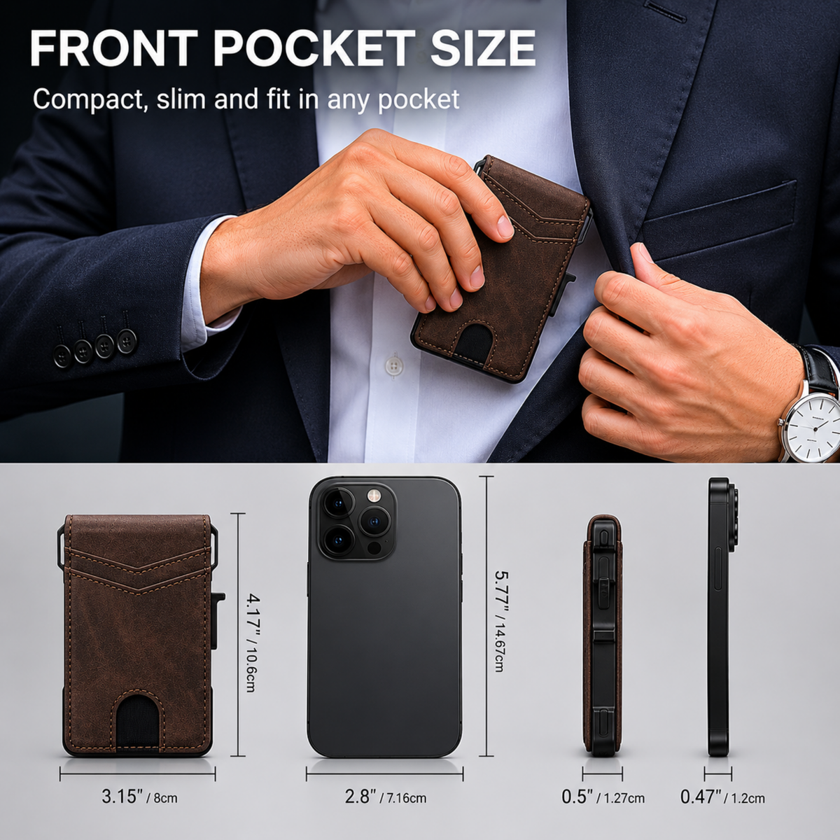 Minimalist Wallet - Maximum Capacity. Minimal Footprint.