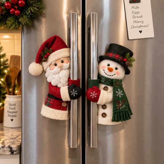 ☃️🎅Christmas Santa & Snowman Handle Huggers