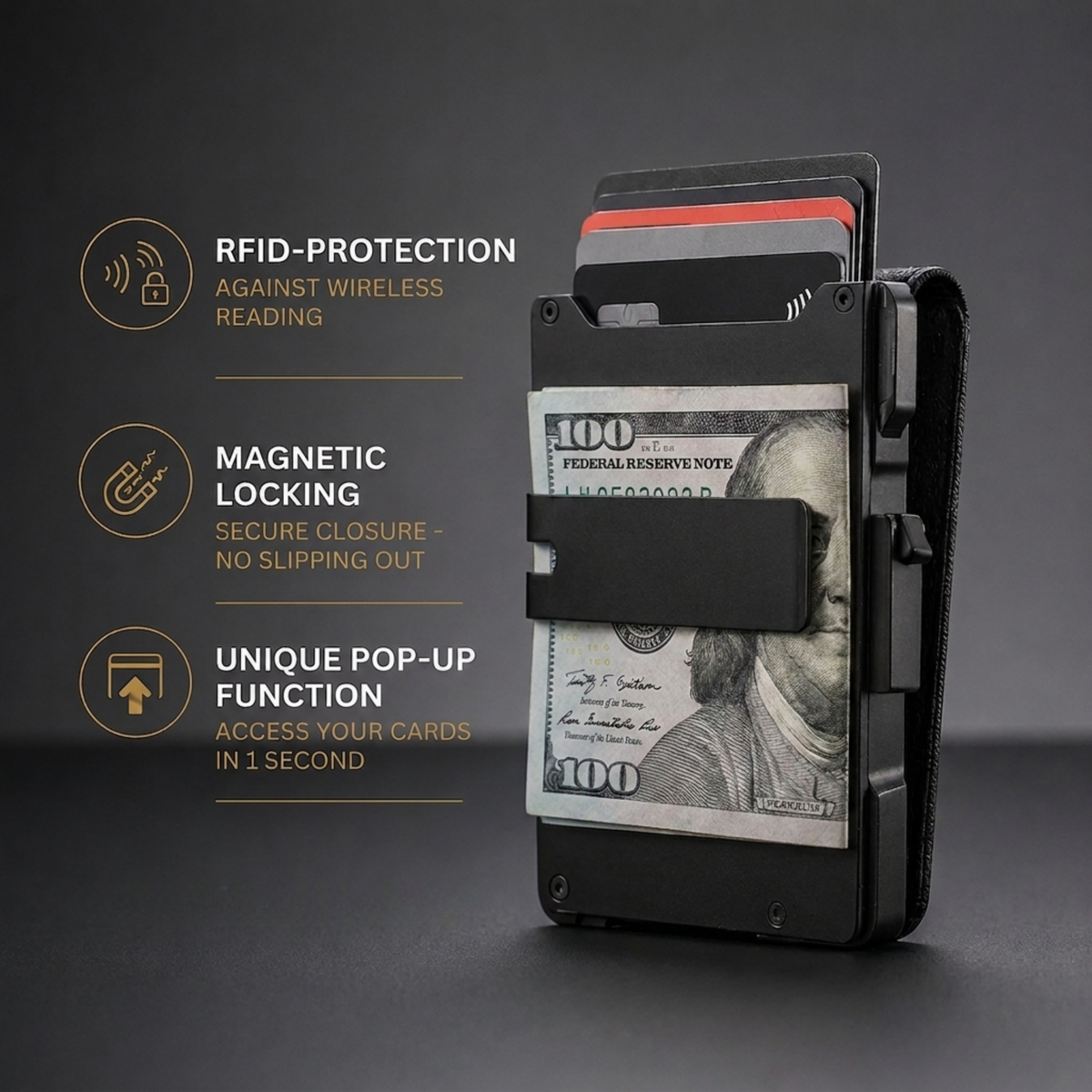Minimalist Wallet - Maximum Capacity. Minimal Footprint.