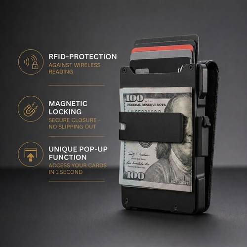 Minimalist Wallet - Maximum Capacity. Minimal Footprint.