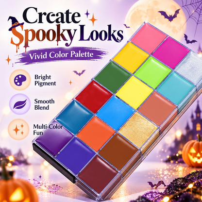 🎃Halloween Early Sale🎨 20-Color Face & Body Oil Paint Palette