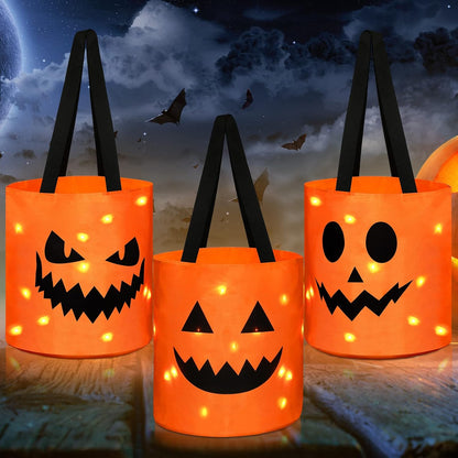 Halloween Candy Bucket With LED Lights