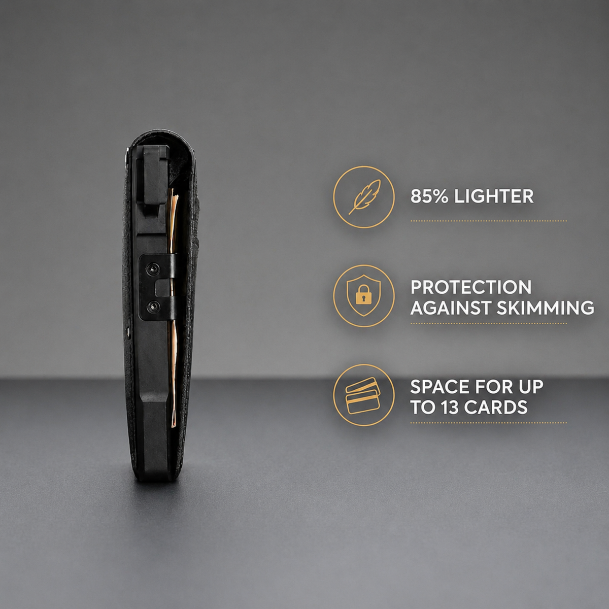 Minimalist Wallet - Maximum Capacity. Minimal Footprint.