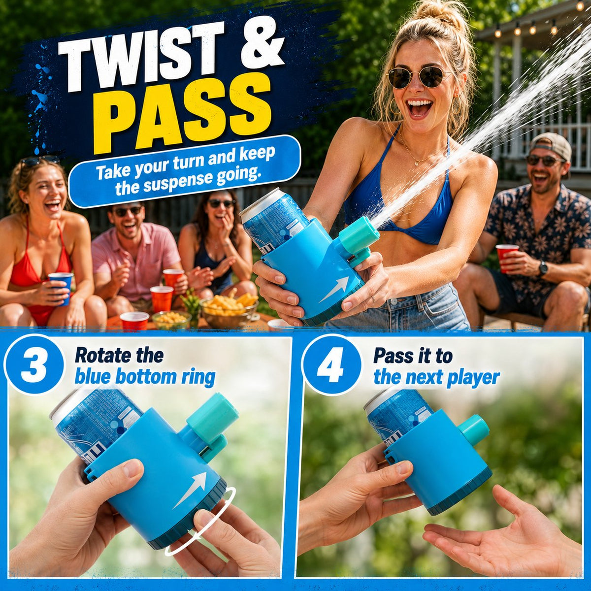 Party Can Roulette Drinking Game (Hydro-Blast Edition)