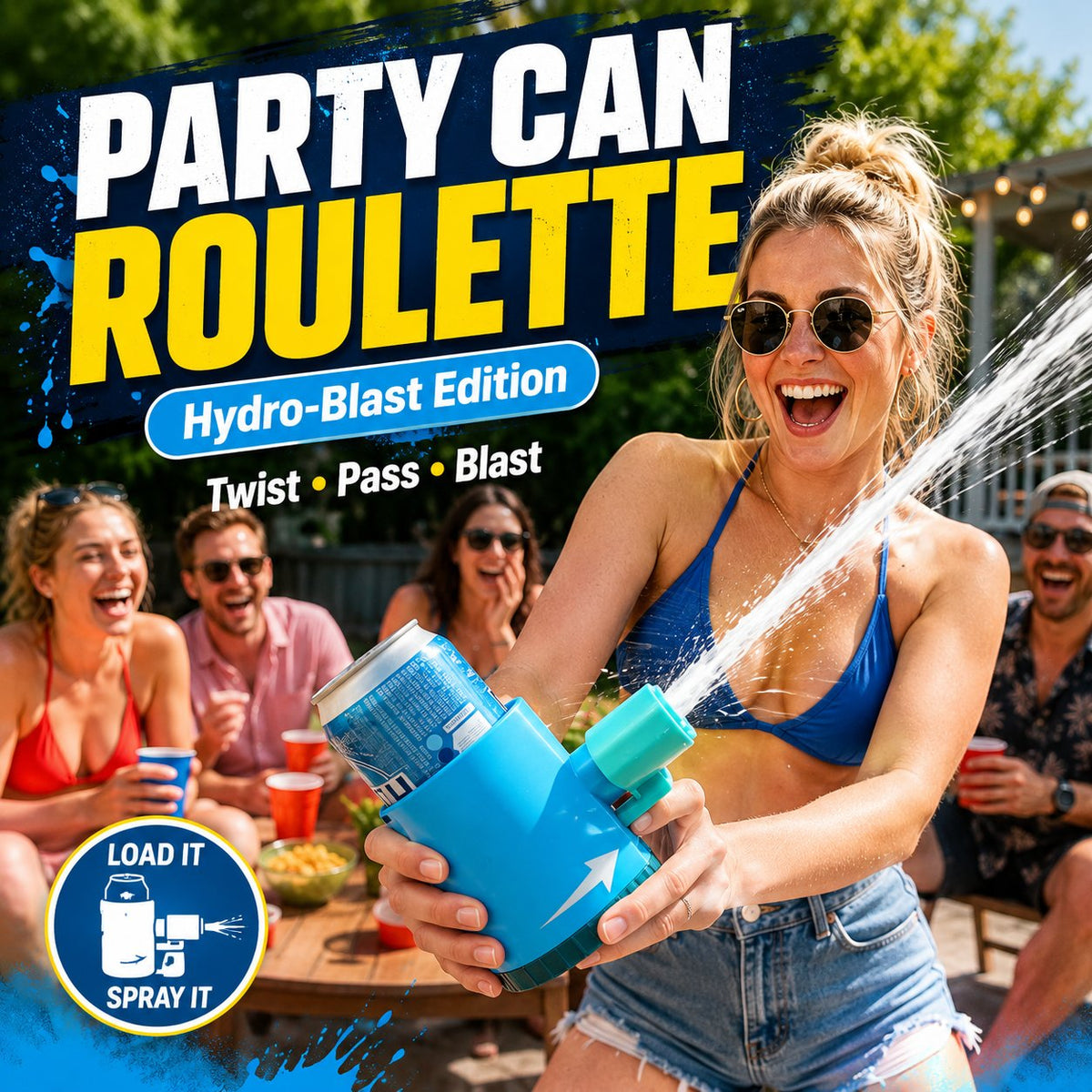 Party Can Roulette Drinking Game (Hydro-Blast Edition)