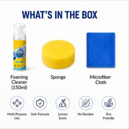 ✨ Deep Clean Made Easy — Meet the Ultimate 4-In-1 Foam Cleaner