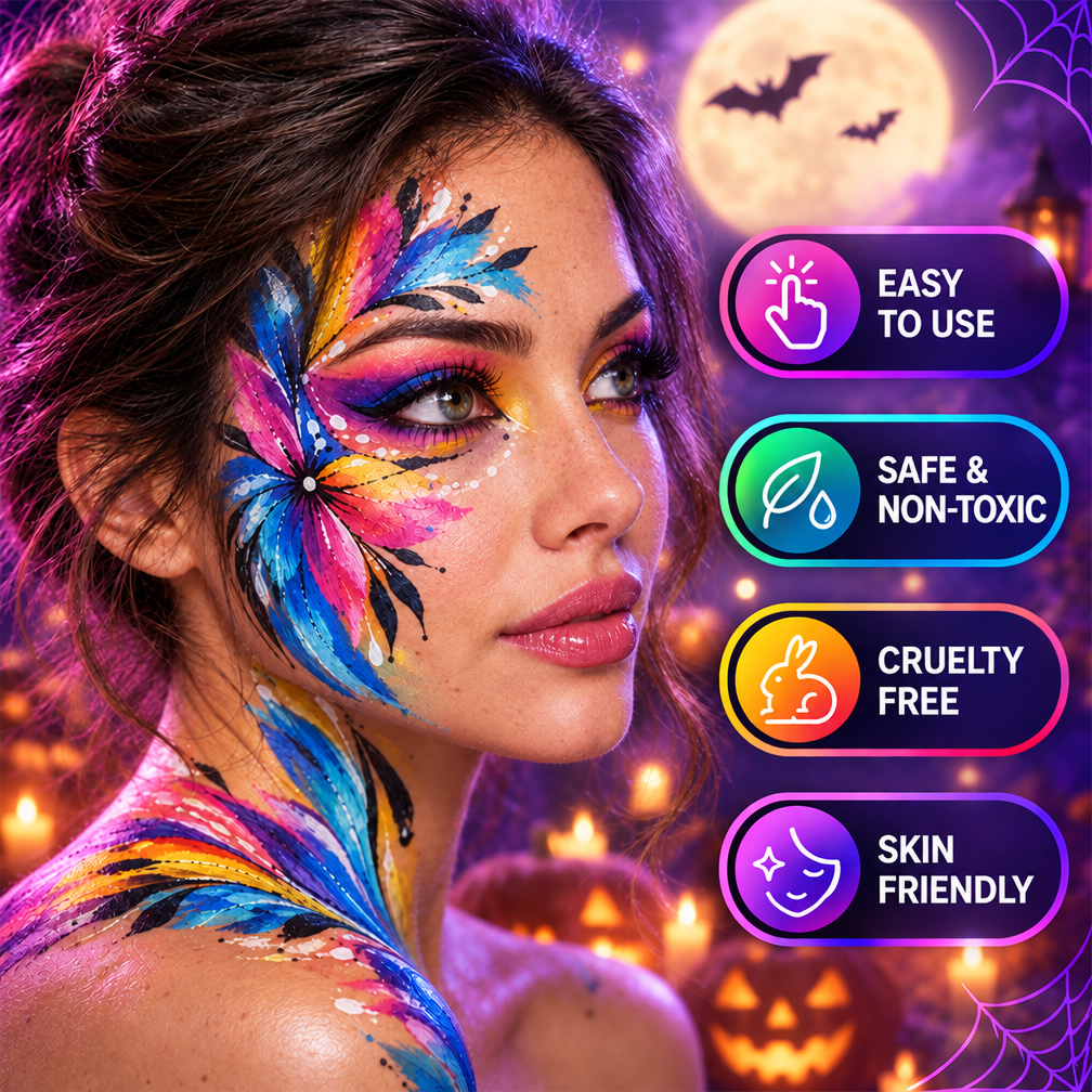 🎃Halloween Early Sale🎨 20-Color Face & Body Oil Paint Palette