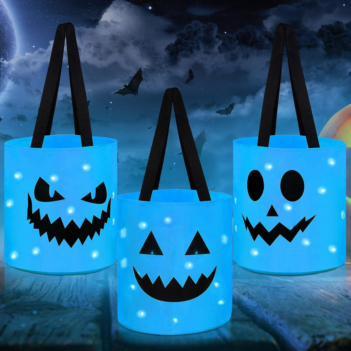 Halloween Candy Bucket With LED Lights