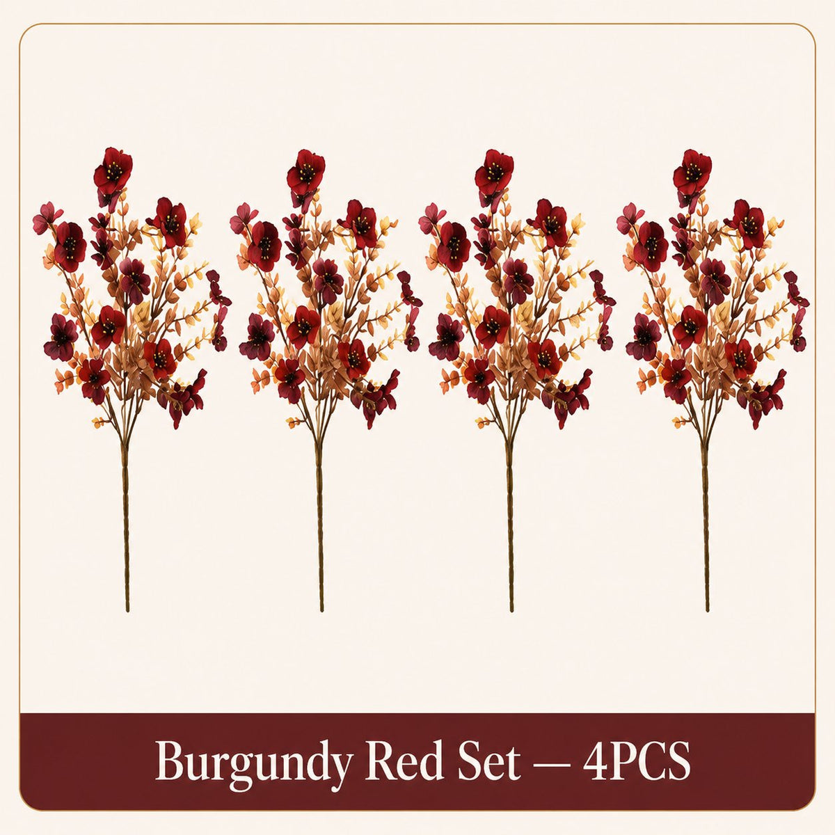 Adjustable Fabric Fall Flower Bouquet Sets for Indoor & Outdoor Decor