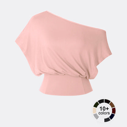 One Shoulder Casual Fashion Tee