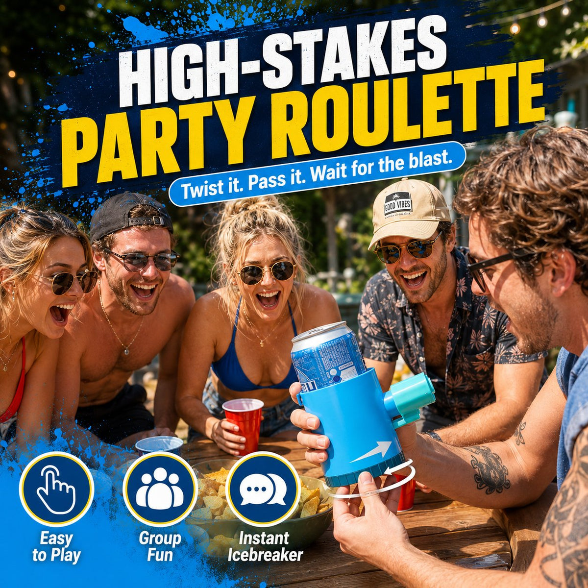 Party Can Roulette Drinking Game (Hydro-Blast Edition)