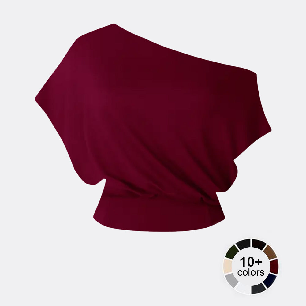 One Shoulder Casual Fashion Tee