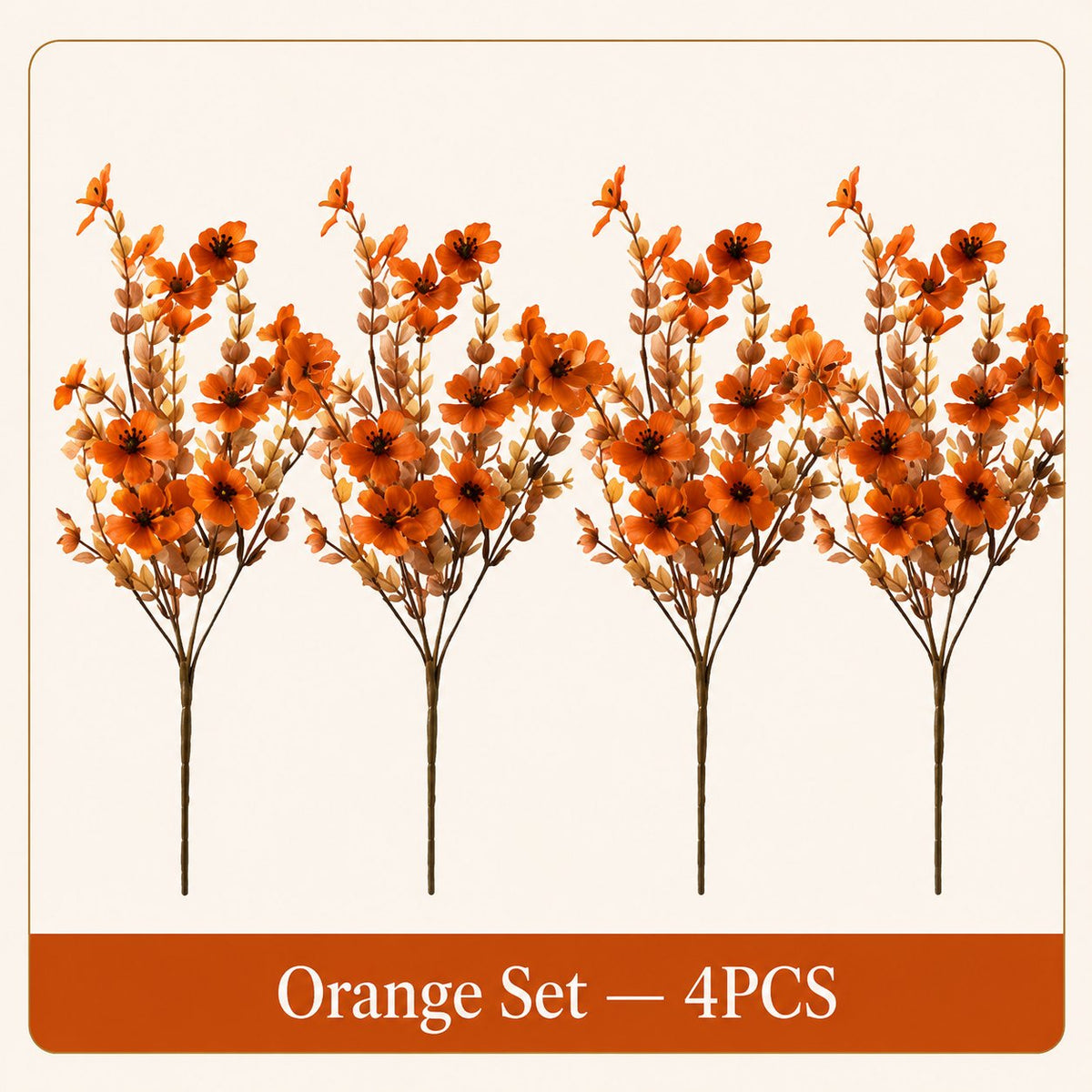 Adjustable Fabric Fall Flower Bouquet Sets for Indoor & Outdoor Decor