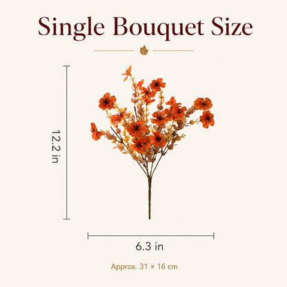 Adjustable Fabric Fall Flower Bouquet Sets for Indoor & Outdoor Decor
