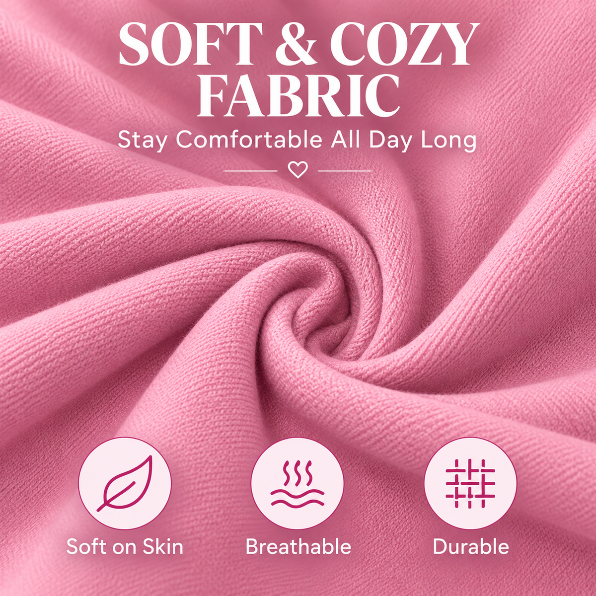 Women's Oversized Crewneck Sweatshirt with Kangaroo Pocket