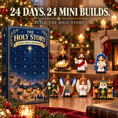 🔥LAST DAY 50% OFF - ✨The Holy Story 24-Day Mini Brick Ornament Advent Calendar